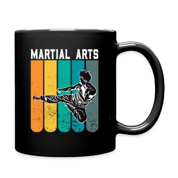 MMA Mixed Martial Arts - Tasse einfarbig - Schwarz - Rechts