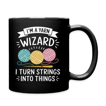 Magic of wool and creativity - Full Colour Mug - black - Right