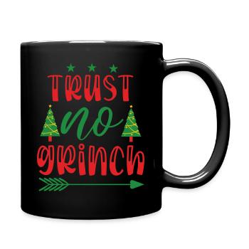 Lustiges Weihnachtsmotiv - Tasse einfarbig - Schwarz - Rechts