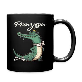 Carnaval Cologne Crocodile Princesse Kölle Alaaf - Mug uni - noir - Droite