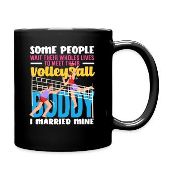 Copain de volley-ball J’ai épousé le mien - Mug uni - noir - Droite
