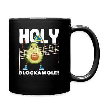 S’amuser au volley-ball avec Holy Blockamole - Mug uni - noir - Droite