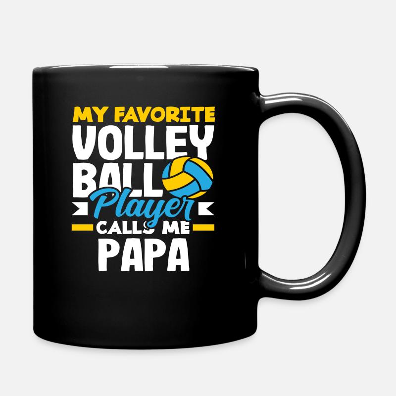 Mon joueur de volley-ball préféré m’appelle papa - Mug uni - noir