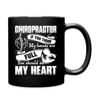 Chiropractor Chiropractor Full Heart - Full Colour Mug - black - Right