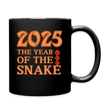 The Year Of The Snake 2025 - Chinese Year - Full Colour Mug - black - Right