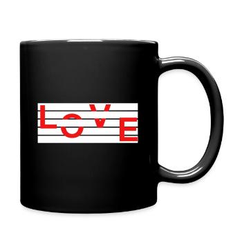 LOVE - Full Colour Mug - black - Right