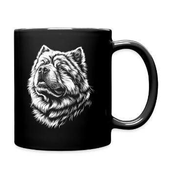 Chow Chow Portrait Chien Chien - Mug uni - noir - Droite