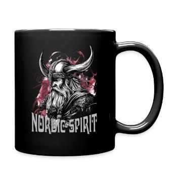 Viking Spirit Nordic Wikinger Vikings Nordmann - Tasse einfarbig - Schwarz - Rechts