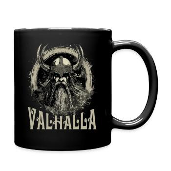 Valhalla Vikings Wikinger Viking Odin - Tasse einfarbig - Schwarz - Rechts
