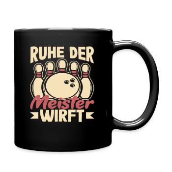 Silence The Master Throws Skittles Fun - Full Colour Mug - black - Right