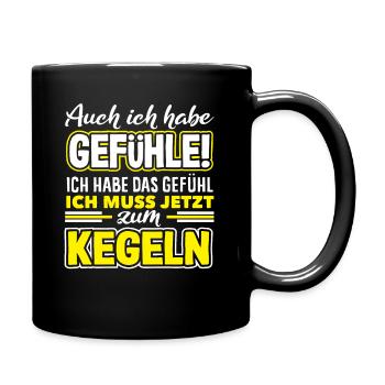 J’ai aussi des sentiments pour le bowling - Mug uni - noir - Droite