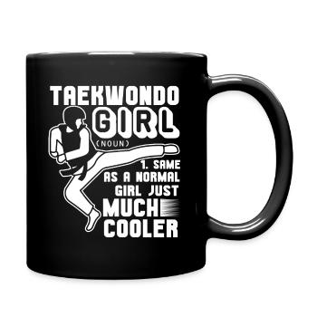 Taekwondo Girl Definition - Full Colour Mug - black - Right