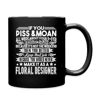 Floral Designer Proud Floral Designer - Full Colour Mug - black - Right
