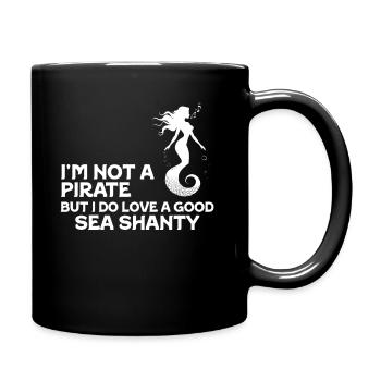 marin meme bateau pirate navigation océanique - Mug uni - noir - Droite