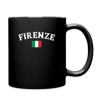 Florence Italie Drapeau italien Italien - Mug uni - noir - Droite