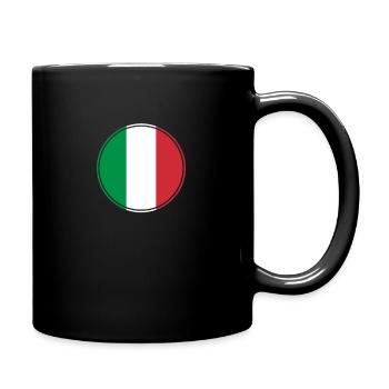 Italie Drapeau italien Italien - Mug uni - noir - Droite
