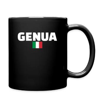 Gênes Italie Drapeau italien Italien - Mug uni - noir - Droite