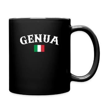 Gênes Italie Drapeau italien Italien - Mug uni - noir - Droite