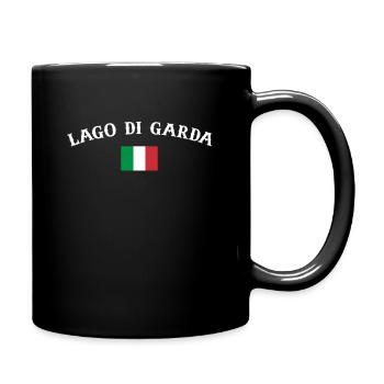 Lago di Garda Italy Italian Flag - Full Colour Mug - black - Right