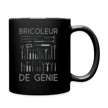 Bricoleur de génie outils de bricolage - Mug uni - noir - Droite