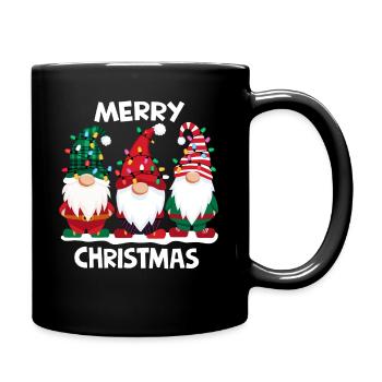 Merry Christmas Gnomes Men Women Family Matching - Full Colour Mug - black - Right