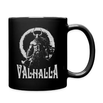 Valhalla Krieger Vikings Wikinger Viking Odin - Tasse einfarbig - Schwarz - Rechts