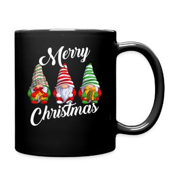 Merry Christmas Gnomes Xmas Family Men Women Kids - Tasse einfarbig - Schwarz - Rechts