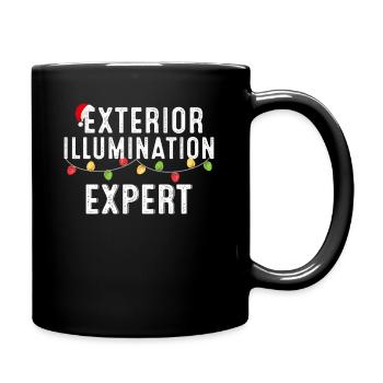 Christmas Expert for Christmas Lights - Full Colour Mug - black - Right