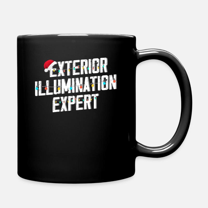 Expert de Noël pour les lumières de Noël - Mug uni - noir