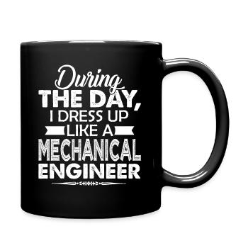 Dress Up Like Mechanical Engineer - Full Colour Mug - black - Right