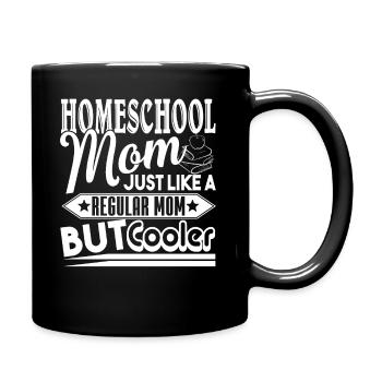Homeschool Mom Cooler - Full Colour Mug - black - Right