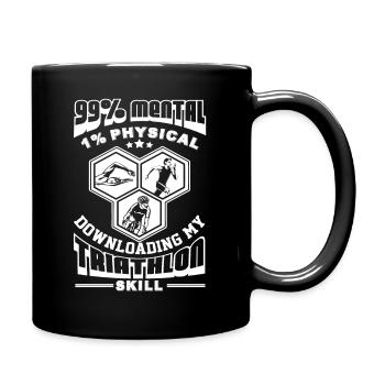 Downloading My Triathlon Skill - Full Colour Mug - black - Right