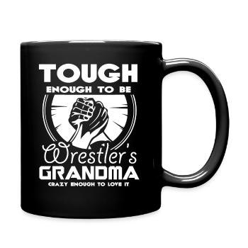 Wrestling Tough Enough To Be Wrestling Grandma - Full Colour Mug - black - Right