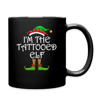 Je suis le lutin tatoué chemise assortie famille - Mug uni - noir - Droite