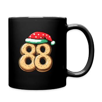 Biscuit de Noël à 88 chiffres - Mug uni - noir - Droite