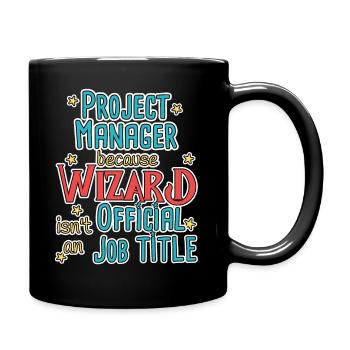 Project Manager Wizard - Full Colour Mug - black - Right