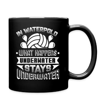 In Water Polo What Happens Underwater - Full Colour Mug - black - Right