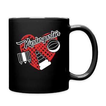 Funny Kindergarten Teacher - Full Colour Mug - black - Right