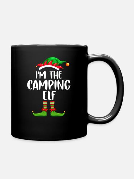 I'm The Camping Elf Shirt Matching Family - Tasse einfarbig - Schwarz