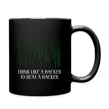 Cybersicherheitsexpertise von ethischen Hackern - Tasse einfarbig - Schwarz - Rechts