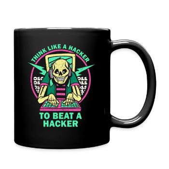 Ethical Hacker Cybersecurity Expertise - Full Colour Mug - black - Right