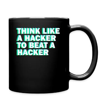 Ethical Hacker Cybersecurity Expertise - Full Colour Mug - black - Right