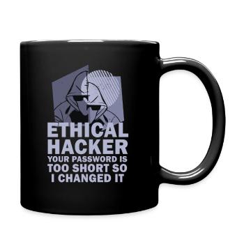 Ethical Hacker Cybersecurity Expertise - Full Colour Mug - black - Right