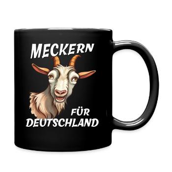 ZIEGE MECKERN FÜR DEUTSCHLAND - Tasse einfarbig - Schwarz - Rechts