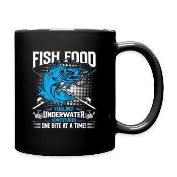 Nourriture pour poissons : Alimenter les aventures sous-marines en une bouchée - Mug uni - noir - Droite