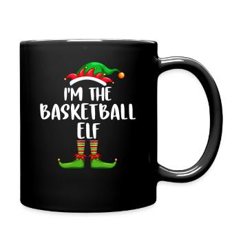Je suis le basket-ball Elf Chemise Assortie Famille - Mug uni - noir - Droite