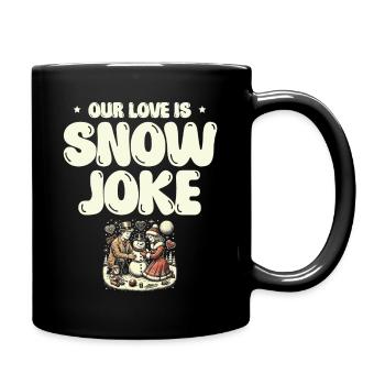 Notre amour Snow Wit, Humour d’hiver, Romantique - Mug uni - noir - Droite