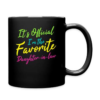 Je suis la belle-fille préférée - Mug uni - noir - Droite