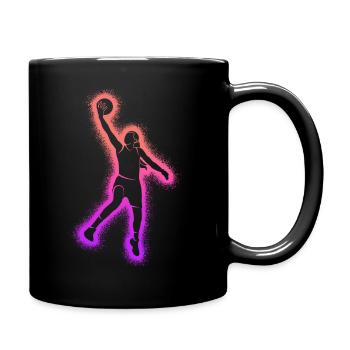 Basketballer Kinder Damen Basketball Mädchen - Tasse einfarbig - Schwarz - Rechts
