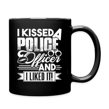 Police Officer I Kissed A Police Officer - Full Colour Mug - black - Right